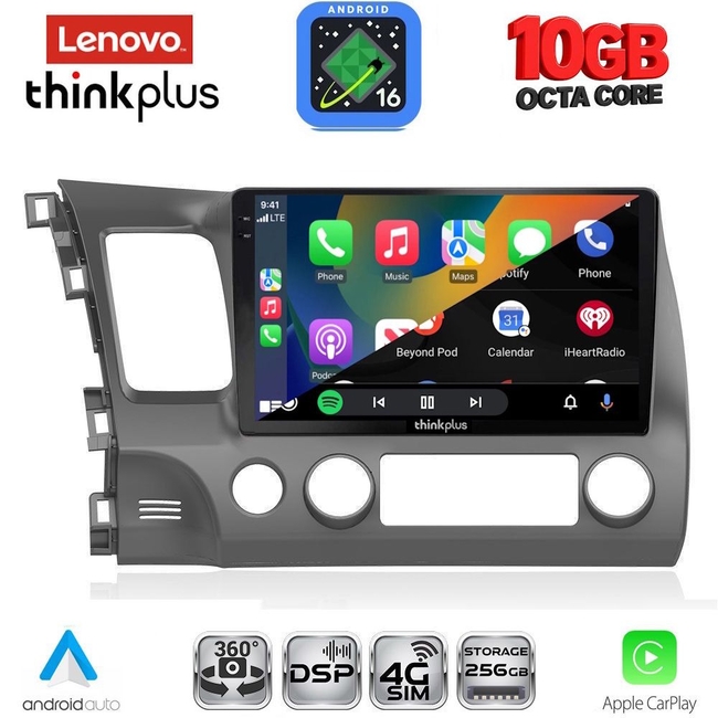 LENOVO LTM 11188_CPA (10inc) MULTIMEDIA TABLET for HONDA CIVIC 4D mod. 2006-2012