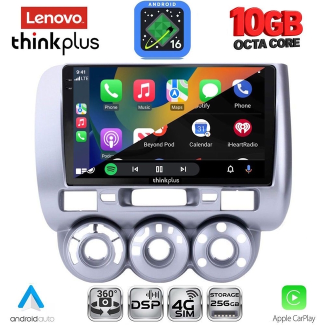 LENOVO LTM 11210_CPA A/C (9inc) MULTIMEDIA TABLET for HONDA JAZZ mod. 2002-2008