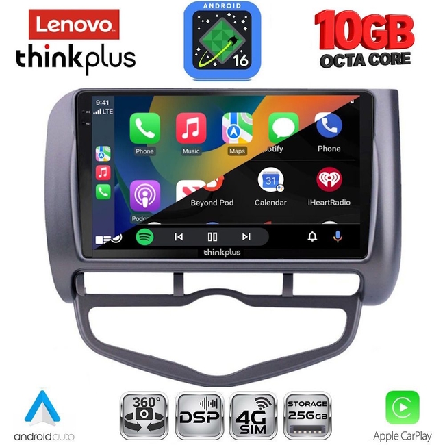 LENOVO LTM 11210_CPA CLIMA (9inc) MULTIMEDIA TABLET for HONDA JAZZ mod. 2002-2008