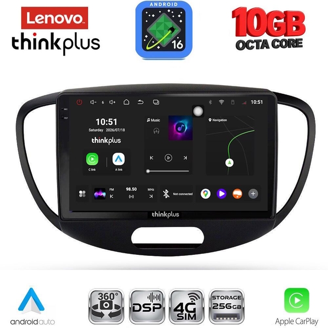 LENOVO LTM 11223_CPA (9inc) MULTIMEDIA TABLET for HYUNDAI i10 mod. 2008-2013