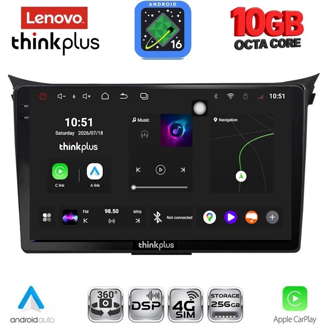 LENOVO LTM 11232_CPA (9inc) MULTIMEDIA TABLET for HYUNDAI i30  mod. 2012-2017