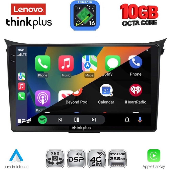 LENOVO LTM 11232_CPA (9inc) MULTIMEDIA TABLET for HYUNDAI i30  mod. 2012-2017