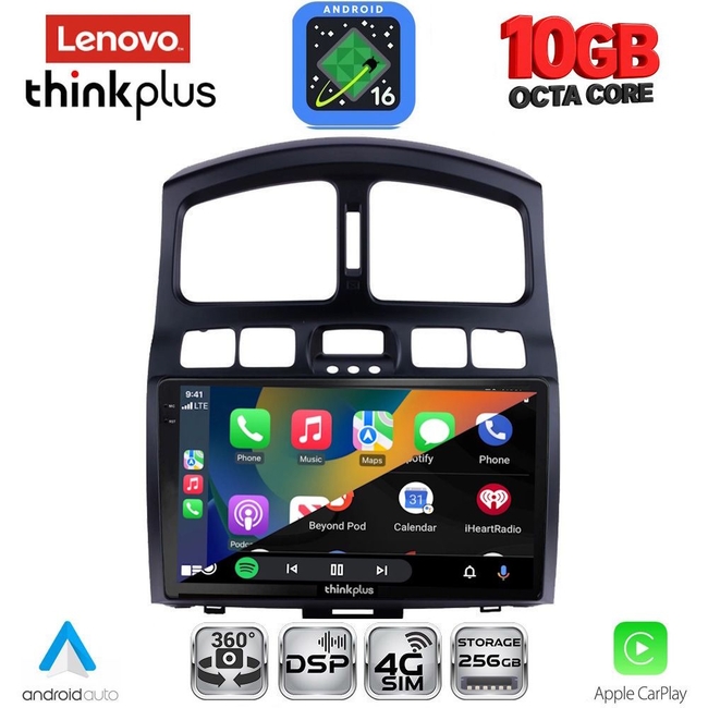 LENOVO LTM 11236_CPA (9inc) MULTIMEDIA TABLET for HYUNDAI SANTA FE mod. 2003-2006
