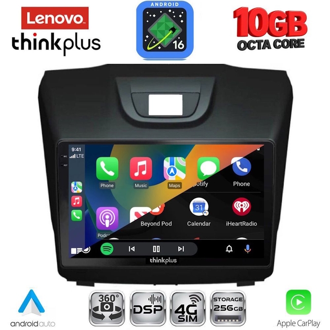 LENOVO LTM 11255_CPA (9inc) MULTIMEDIA TABLET for ISUZU DMAX mod. 2012-2020
