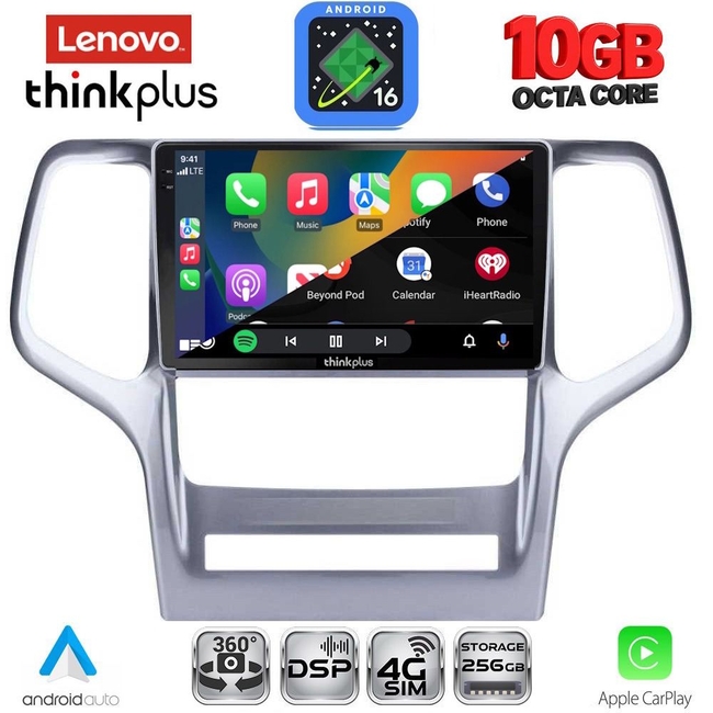 LENOVO LTM 11282_CPA (9inc) MULTIMEDIA TABLET for JEEP GRAND CHEROKEE mod. 2011-2014