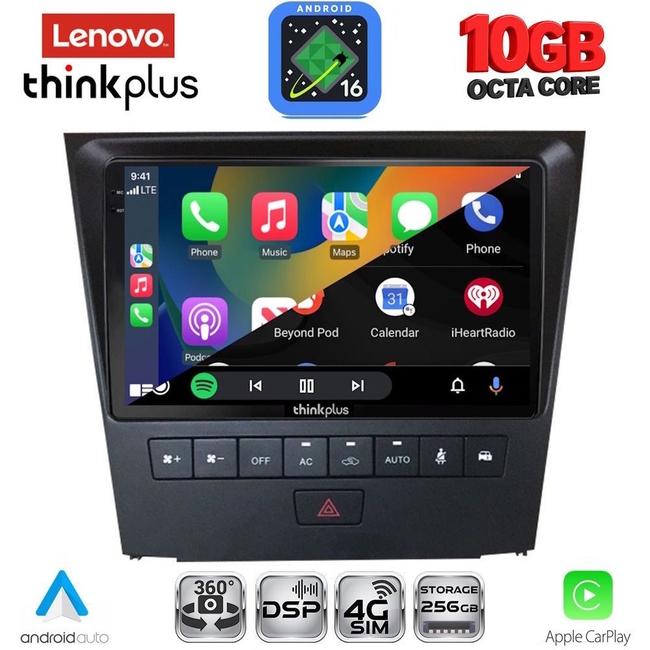 LENOVO LTM 11341_CPA (9inc) MULTIMEDIA TABLET for LEXUS GS mod. 2004-2011