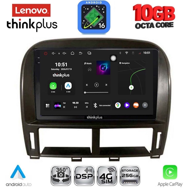 LENOVO LTM 11343_CPA (9inc) MULTIMEDIA TABLET for LEXUS LS 430 – XF 430 mod. 2000-2006