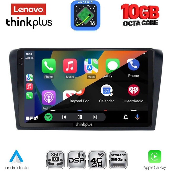 LENOVO LTM 11365_CPA (9inc) MULTIMEDIA TABLET for MAZDA 3 mod. 2003-2008