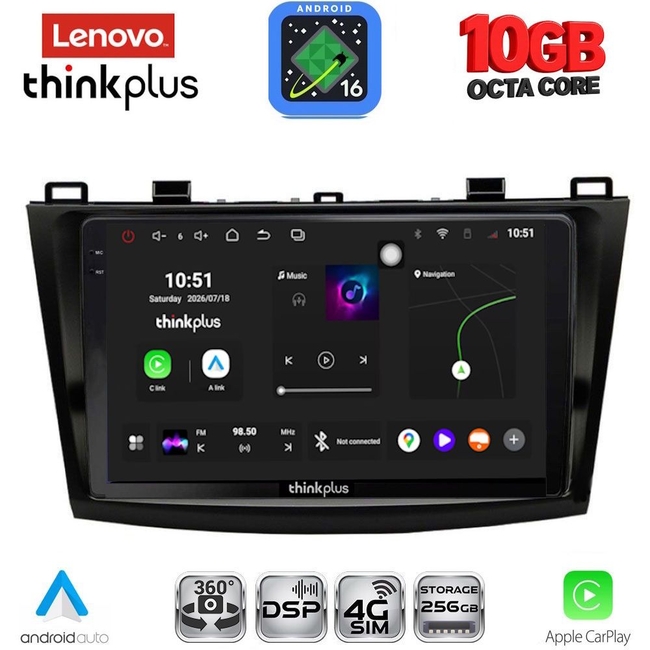 LENOVO LTM 11366_CPA (9inc) MULTIMEDIA TABLET for MAZDA 3 mod. 2009-2014