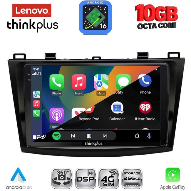 LENOVO LTM 11366_CPA (9inc) MULTIMEDIA TABLET for MAZDA 3 mod. 2009-2014