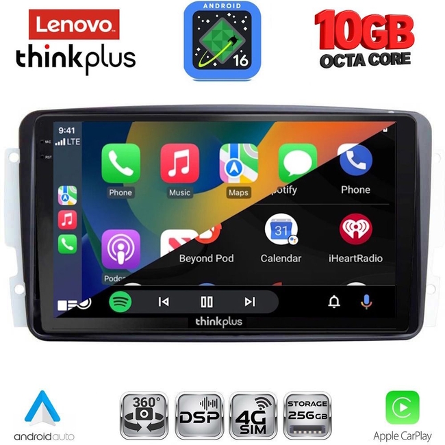 LENOVO LTM 11401_CPA (9inc) MULTIMEDIA TABLET for MERCEDES CLK (W209) mod. 2000-2004