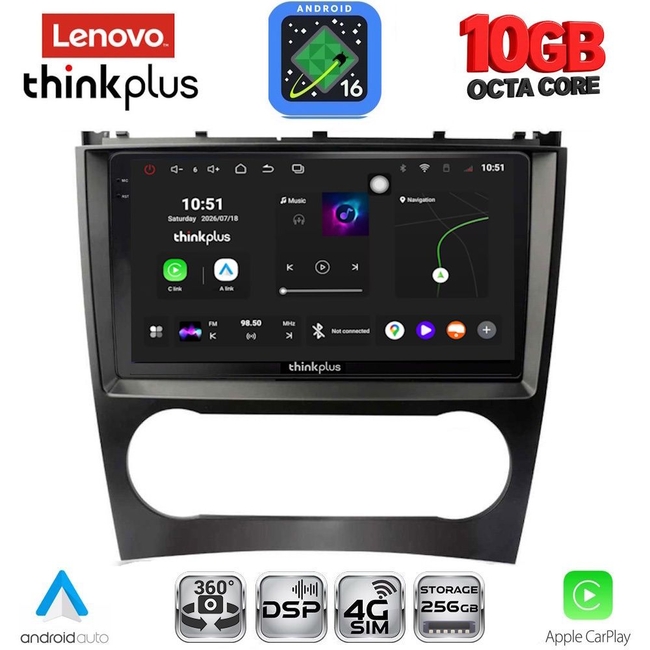 LENOVO LTM 11404_CPA (9inc) MULTIMEDIA TABLET for MERCEDES C – CLK (W203-209) mod. 2004-2008