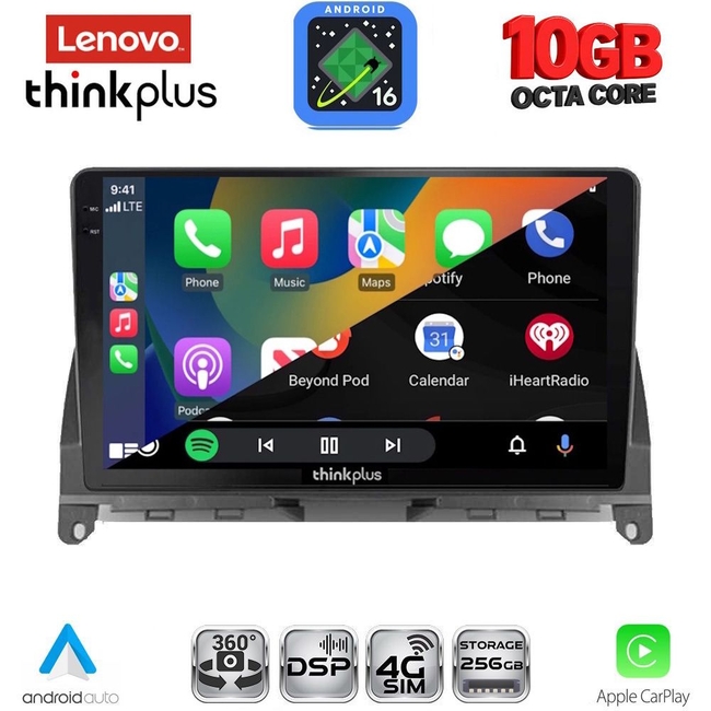 LENOVO LTM 11405_CPA (9inc) MULTIMEDIA TABLET for MERCEDES C (W204) mod. 2007-2011