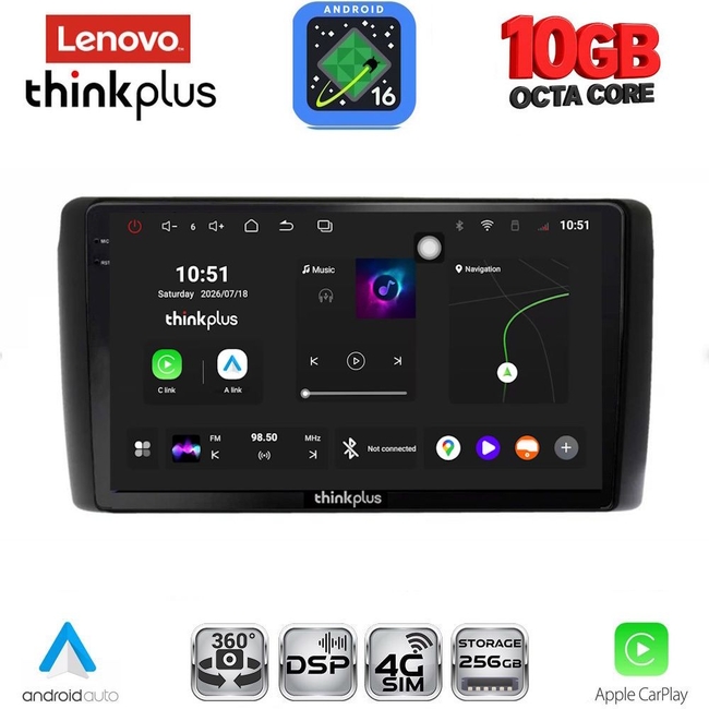 LENOVO LTM 11472_CPA (9inc) MULTIMEDIA TABLET for NISSAN LEAF mod. 2009-2017