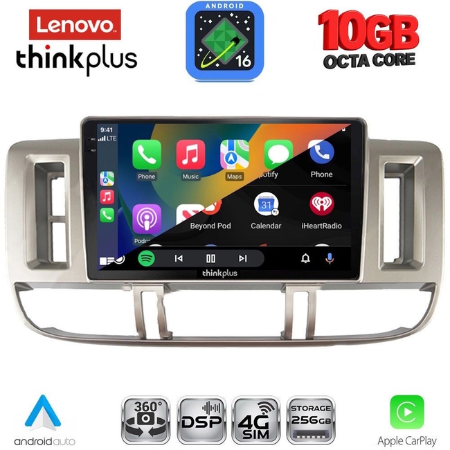 LENOVO LTM 11474_CPA (9inc) MULTIMEDIA TABLET for NISSAN XTRAIL mod. 2000-2004