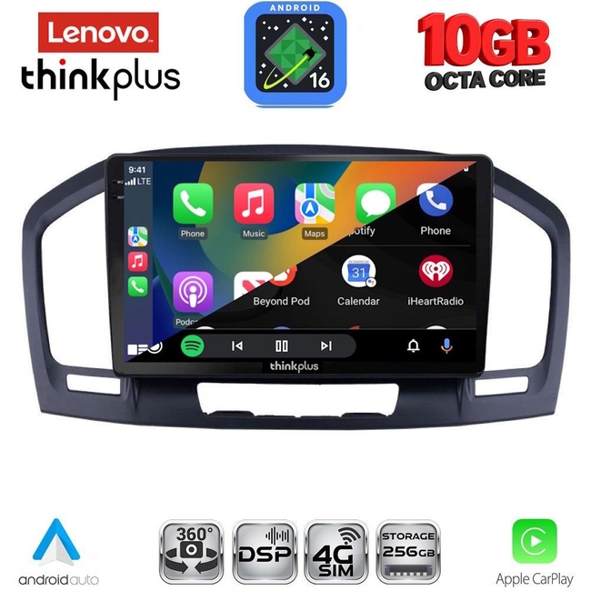 LENOVO LTM 11491BL_CPA (9inc) MULTIMEDIA TABLET for OPEL INSIGNIA mod. 2008-2013 (BLACK)