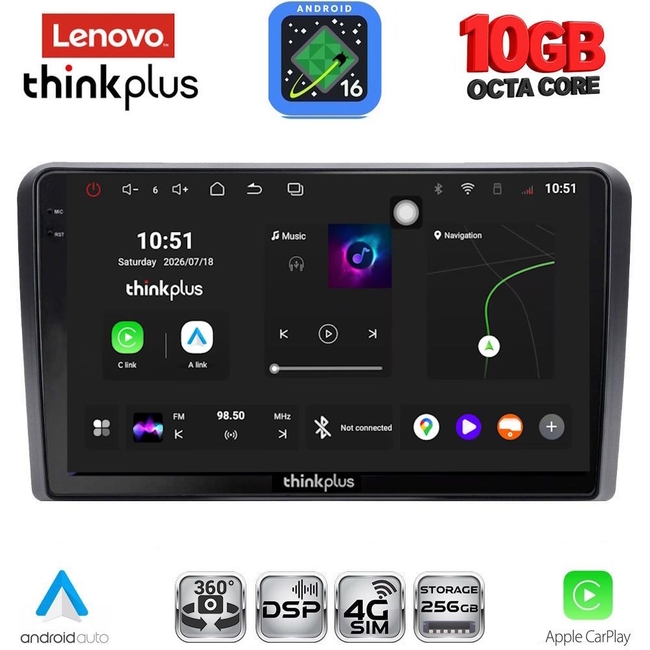 LENOVO LTM 11510_CPA (9inc) MULTIMEDIA TABLET for CITROEN - PEUGEOT - TOYOTA