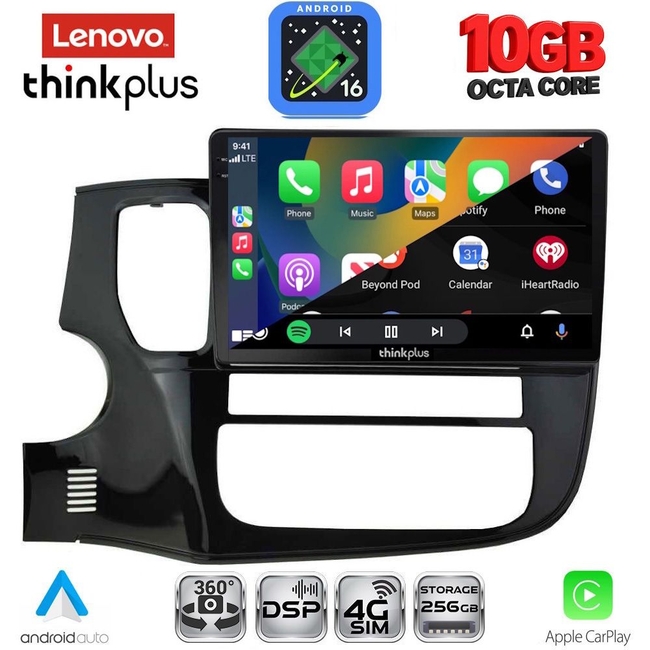 LENOVO LTM 11443_CPA (10inc) MULTIMEDIA TABLET for MITSUBISHI OUTLANDER mod. 2013-2020
