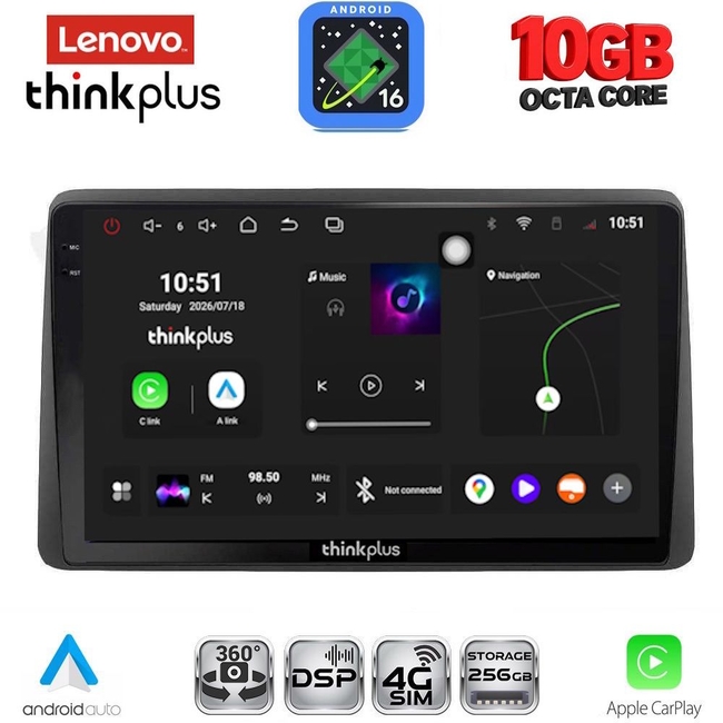 LENOVO LTM 11450_CPA (10inc) MULTIMEDIA TABLET for NISSAN NAVARA D22 mod. 1998-2004