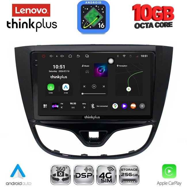 LENOVO LTM 11489_CPA (10inc) MULTIMEDIA TABLET for OPEL KARL mod. 2014-2019