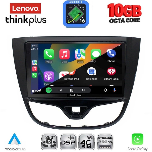 LENOVO LTM 11489_CPA (10inc) MULTIMEDIA TABLET for OPEL KARL mod. 2014-2019