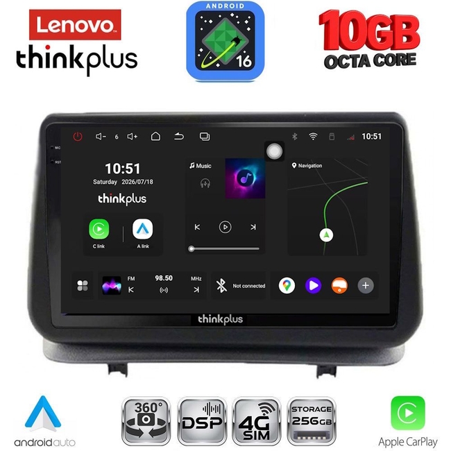 LENOVO LTM 11543_CPA (9inc) MULTIMEDIA TABLET for RENAULT CLIO mod. 2005-2011