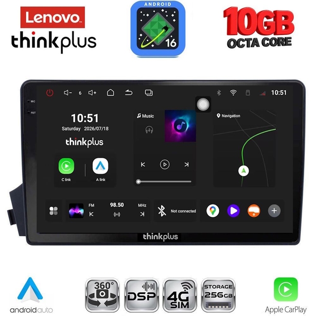 LENOVO LTM 11650_CPA (9inc) MULTIMEDIA TABLET for SSANGYONG ACTYON - KYRON mod. 2006-2015