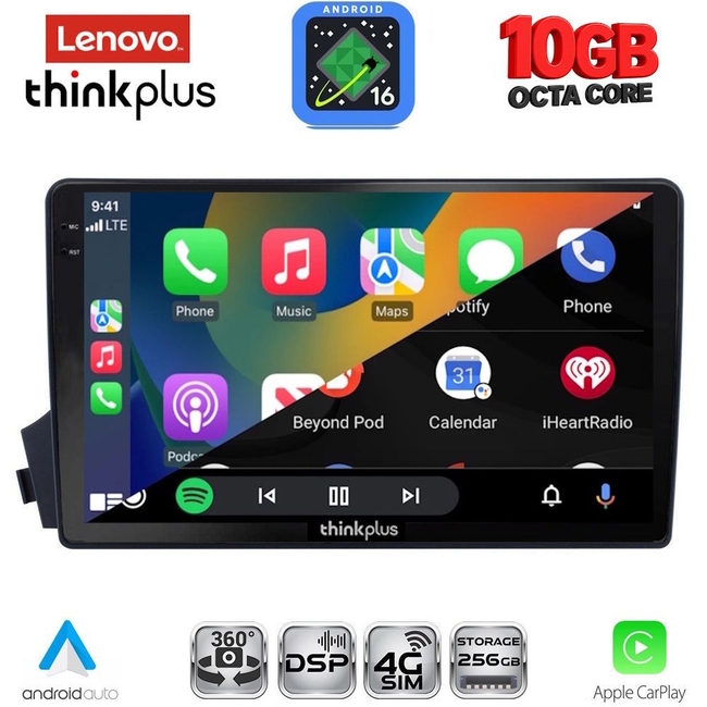LENOVO LTM 11650_CPA (9inc) MULTIMEDIA TABLET for SSANGYONG ACTYON - KYRON mod. 2006-2015