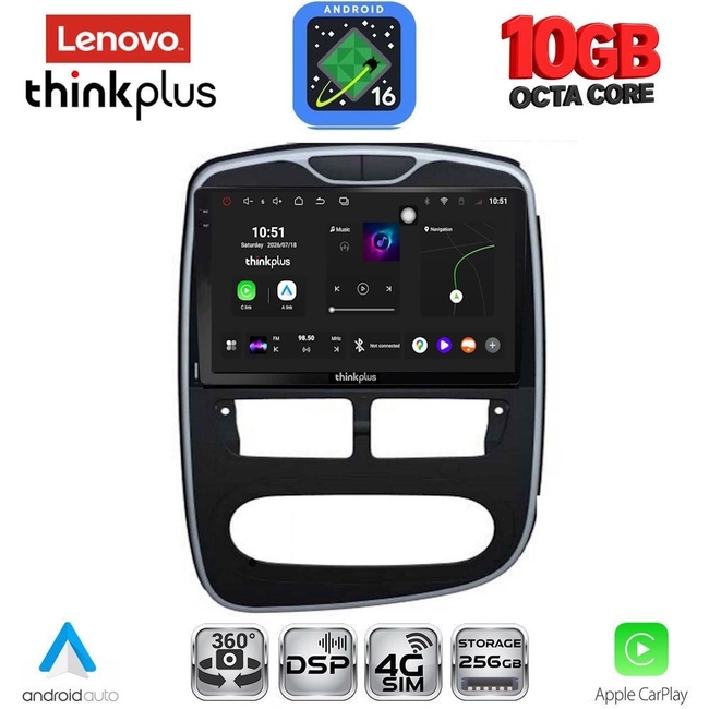 LENOVO LTM 11544_CPA (10inc) MULTIMEDIA TABLET for RENAULT CLIO mod. 2012-2015