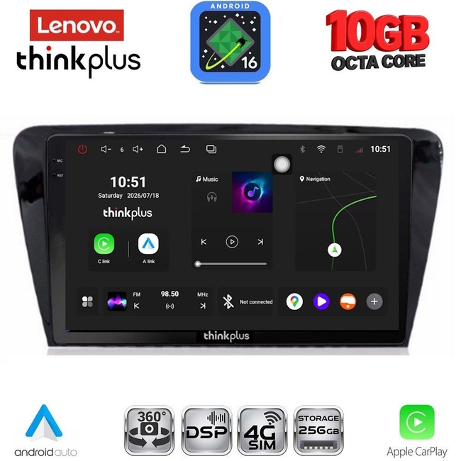 LENOVO LTM 11597_CPA (10inc) MULTIMEDIA TABLET for SKODA OCTAVIA 7 mod. 2013-2021