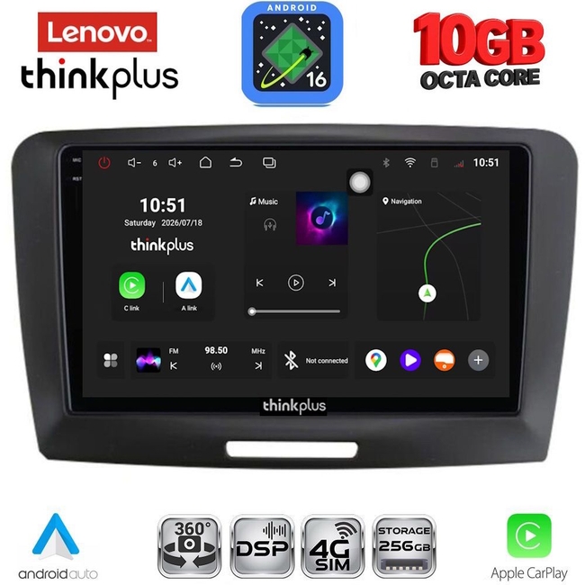 LENOVO LTM 11604A_CPA (9inc) MULTIMEDIA TABLET for SKODA SUPERB mod. 2008-2015