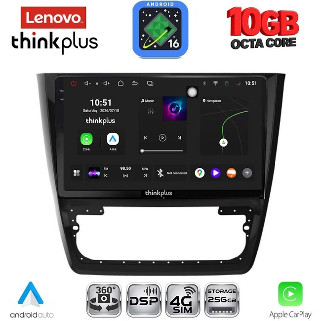 LENOVO LTM 11610_CPA (10inc) MULTIMEDIA TABLET for SKODA YETI mod. 2014-2018