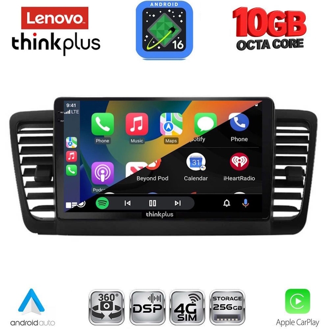 LENOVO LTM 11665_CPA (9inc) MULTIMEDIA TABLET for SUBARU LEGACY - OUTBACK mod. 2002-2008