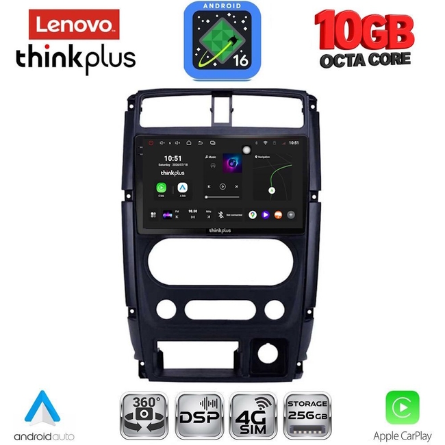 LENOVO LTM 11678_CPA (9inc) MULTIMEDIA TABLET for SUZUKI JIMNY mod. 2007-2017