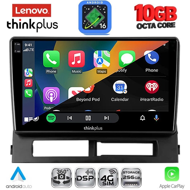 LENOVO LTM 11728DASH_CPA (9inc) MULTIMEDIA TABLET for TOYOTA PRIUS mod. 2003-2009 (Supports Original Clima-HYBRID)