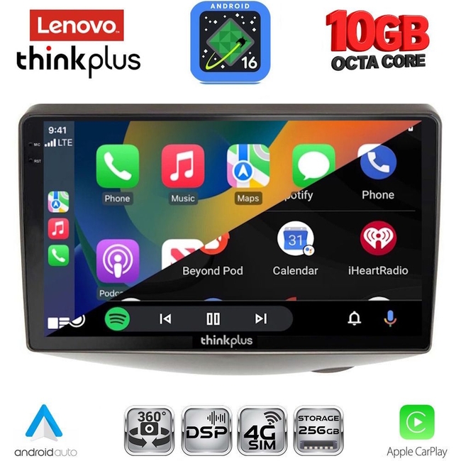 LENOVO LTM 11735_CPA (9inc) MULTIMEDIA TABLET for TOYOTA YARIS mod. 1999-2006