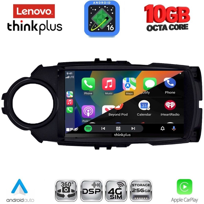 LENOVO LTM 11737FL_CPA (9inc) MULTIMEDIA TABLET for TOYOTA YARIS mod. 2015-2020