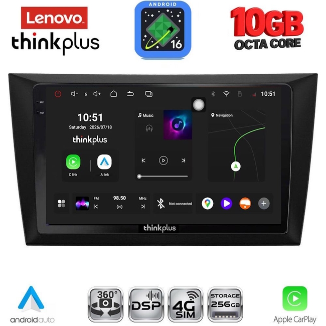 LENOVO LTM 11746_CPA  (9inc) MULTIMEDIA TABLET for GOLF 6 mod. 2009-2012