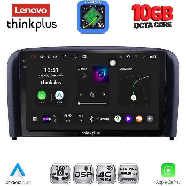 LENOVO LTM 11786_CPA (9inc) MULTIMEDIA TABLET for VOLVO S80 mod. 1998-2006
