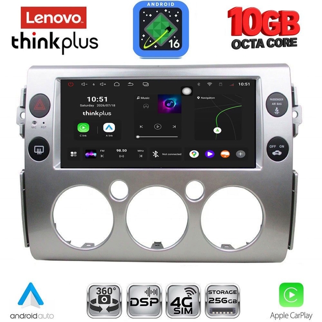 LENOVO LTM 11717_CPA (9inc) MULTIMEDIA TABLET for TOYOTA FJ CRUISER mod. 2007-2013