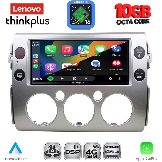LENOVO LTM 11717_CPA (9inc) MULTIMEDIA TABLET for TOYOTA FJ CRUISER mod. 2007-2013