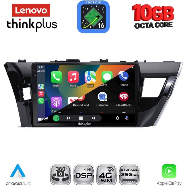 LENOVO LTM 11714SM_CPA (10inc) MULTIMEDIA TABLET for TOYOTA COROLLA mod. 2013-2016