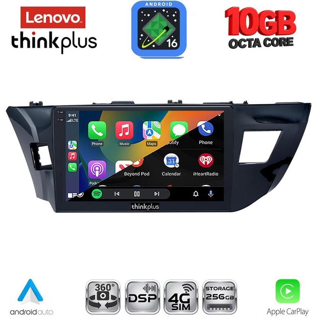 LENOVO LTM 11714MD_CPA (10inc) MULTIMEDIA TABLET for TOYOTA COROLLA mod. 2013-2016