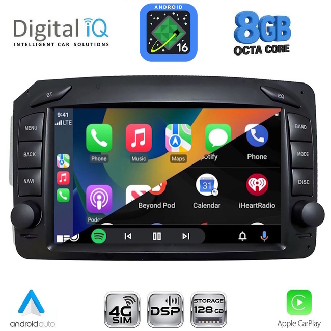 DIGITAL IQ BLM 571_CPA (7" DECK) MULTIMEDIA OEM for MERCEDES C (W203) – CLK (W209) mod. 1999-2004