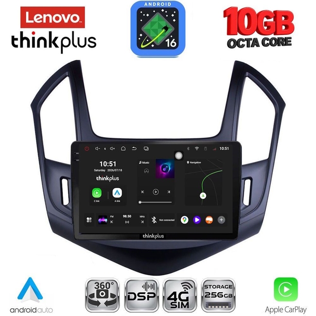 LENOVO LTM 11076B_CPA (9inc) MULTIMEDIA TABLET for CHEVROLET CRUZE mod. 2013-2015