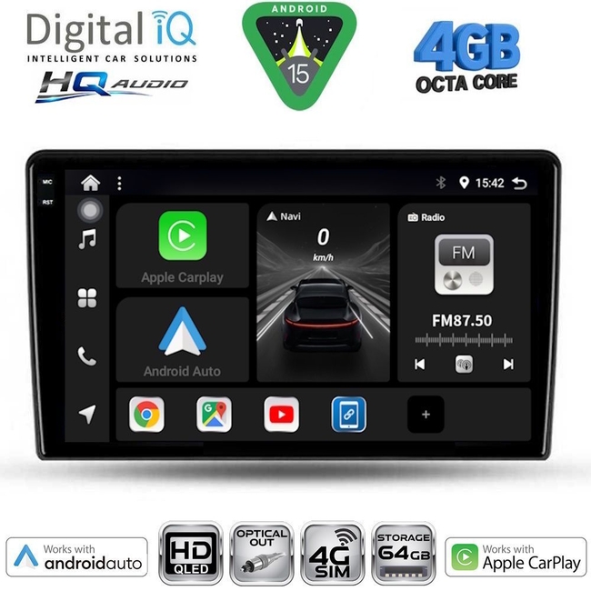 DIGITAL IQ BXK 19026A_CPAA (9inc) MULTIMEDIA TABLET for ALFA ROMEO GIULIETTA mod 2014-2020