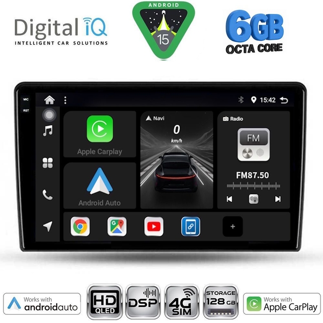 DIGITAL IQ BXF 17026A_CPAA (9inc) MULTIMEDIA TABLET for ALFA ROMEO GIULIETTA mod 2014-2020