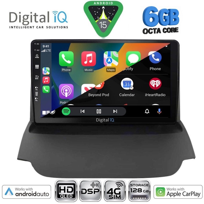 DIGITAL IQ BXF 17151A_CPAA (9inc) MULTIMEDIA TABLET for FORD ECOSPORT mod. 2012-2018