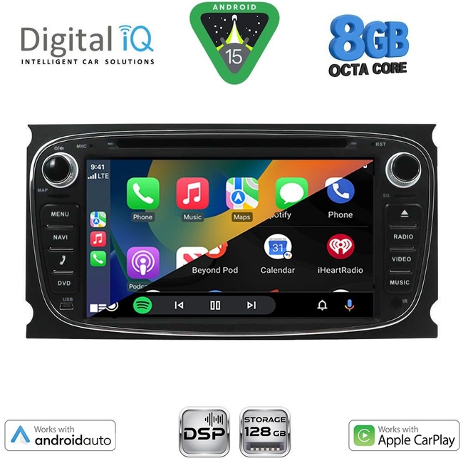 DIGITAL IQ BXF 703BL_CPAA (7" DVD) MULTIMEDIA SYSTEM for FORD mod. 2007-2011