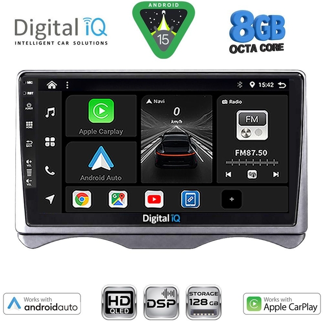 DIGITAL IQ BXF 18091_CPAA (9inc) MULTIMEDIA TABLET for CITROEN C3 mod. 2001-2009 (DASHBOARD)